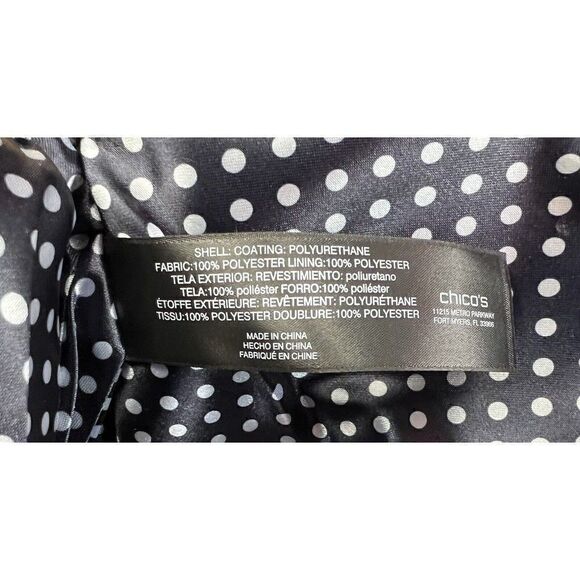 Chico's® Printed Tassel Tech Case in Navy Blue & White New w/Tags For 11" Laptop - Picture 7 of 7